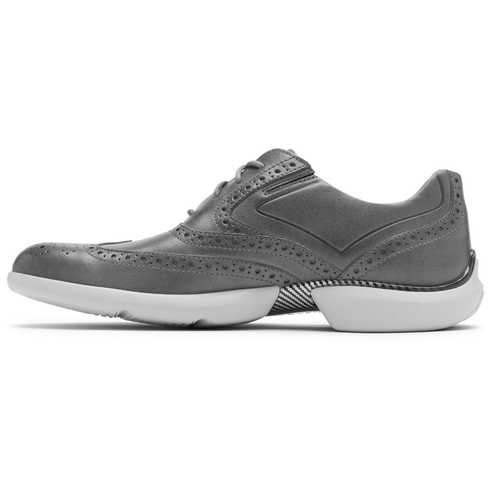 Rockport Singapore Mens Lace Up - Total Motion Advance Wingtip Grey - KL0654217